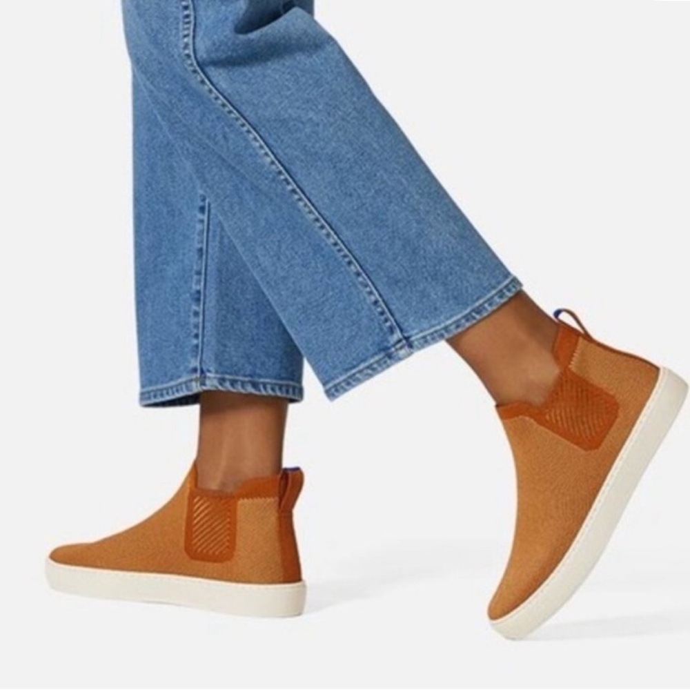Rothy’s Chelsea Fawn Vegan Ankle Boot Slip On